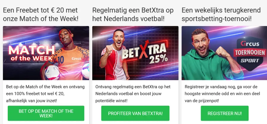 Nederlands voetbal bonussen Circus.nl